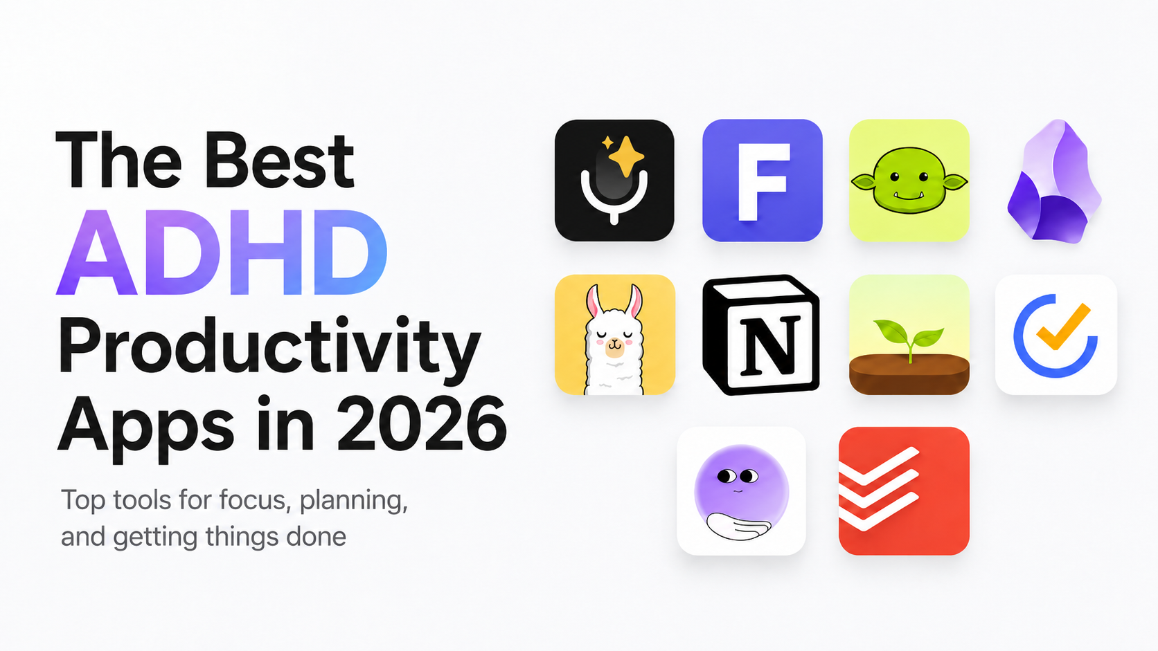 Beste ADHS-Produktivitäts-Apps 2026 (getestete Tipps)